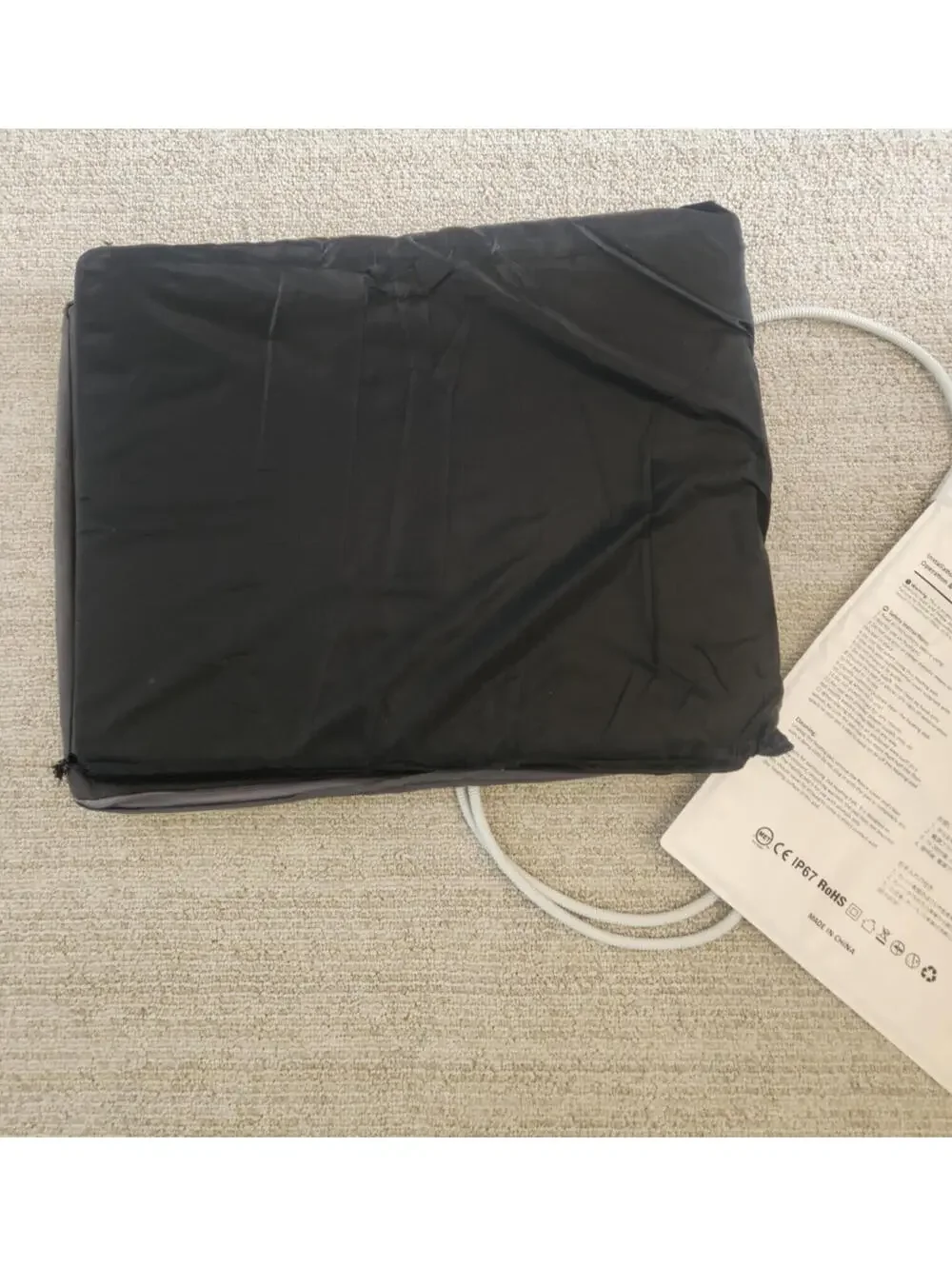 AUPETEK Heated Cat Bed Pad Mat 16x20 Polyester Cable Gray Electric Durable Plush